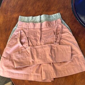 DANIELLE BERNSTEIN Pink and Green Shorts